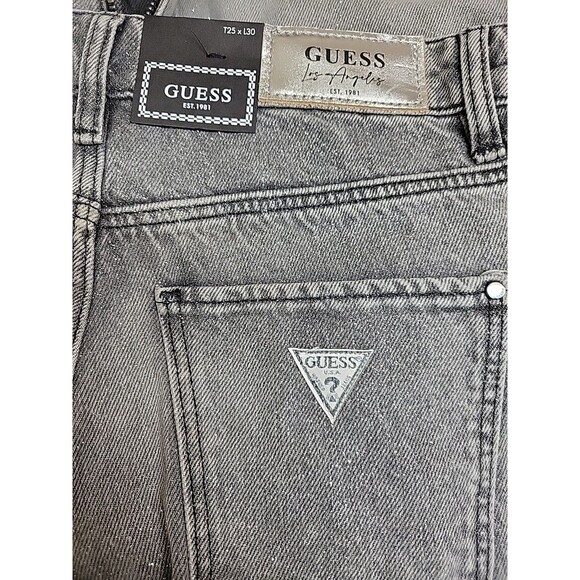 Guess Women's Mid-Rise Sexy Palazzo Shimmer Gray Jeans 25W x 30L - NEW - Picture 7 of 12